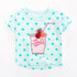 Girls’ Polka Dots Soda Print T-Shirt In European And American Style For Summer-0