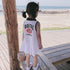 Summer Baby Girls Hot Selling Sleeveless Turndown Collar Sport Design Letters Print Dress-1