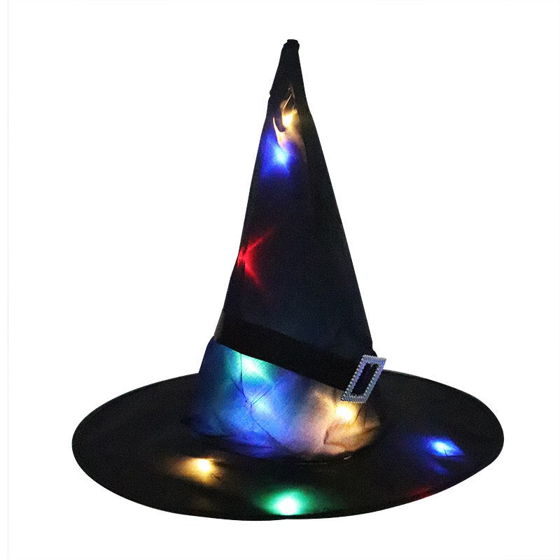 Halloween Glowing Witch Hat Ghost Festival Decoration Props-4