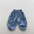 Summer New Arrival Modern Casual Unisex Blue Denim Elastic Waistband Lantern Pants-2