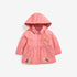 European And American Style Girls’ Outerwear: Hooded Single Breasted Floral Jacket With Long Sleeves For Children-0