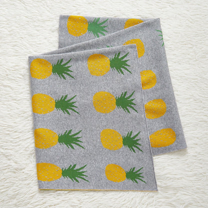 New Arrival Knitted Baby Blanket With Simple Fruits Pattern: New Collection For All Seasons-4