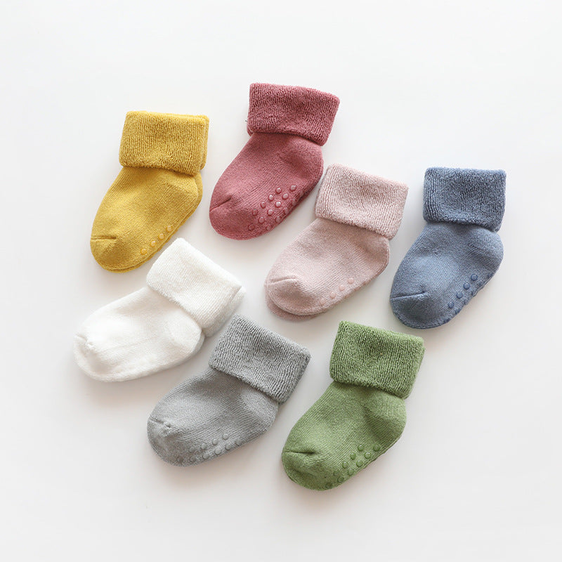 Baby Thickened Soft Cotton Anti-Slip Floor Socks-0