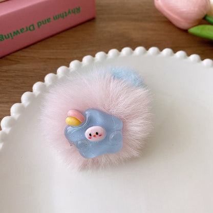 Soft And Sweet Plush Bunny Hairband-4