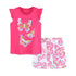 Summer Baby Kids Girls Butterfly Cartoon Print T-Shirt And Shorts Clothing Set-0