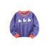 Baby Girl Rabbit Print Pattern Simple Colorblock Design Fashion Hoodie-0