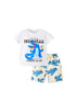 Summer Baby Kids Boys Animals Cartoon Print T-Shirt And Shorts Clothing Set-0