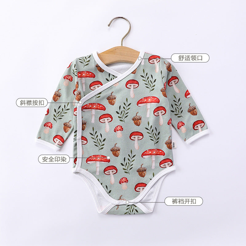 Long Sleeve Autumn Spring Soft Cotton Onesies-4