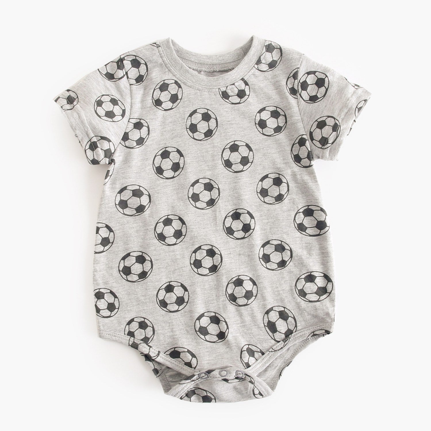 Summer New Arrival Baby Unisex Geometric Balls Print Short Sleeves Crew Neck Onesies-3