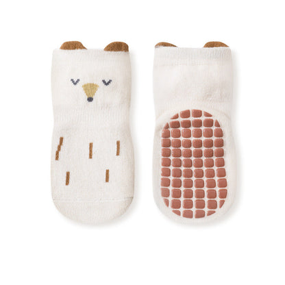 Baby Cartoon Graphic Non-Slip Floor Socks In Autumn-4