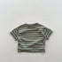 Summer New Arrival Kids Unisex Soft Comfortable Short Sleeves Striped Thin Top Casual T-Shirt-3
