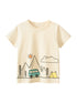 Boys’ Outing Scene Print T-Shirt In European And American Style For Summer-0