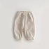 Baby Solid Color Fleece Thermal Lantern Pants In Autumn Winter-4