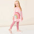 Baby Girl Rainbow Pattern Design Dress With Long Leggings Sets-0