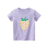 Toddle Girl Cartoon Strawberry Graphic Lovely Summer Tee-0