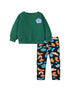 Baby Girl Floral Pattern Design Pullover With Long Pants Sets-0