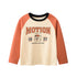 Baby Boy Kids Teddy Bear Cartoon Letters Printing Crew Neck Long Sleeve Pullover-0