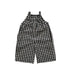 New Arrival Summer Baby Kids Girls Black Plaid Cotton Overalls-4