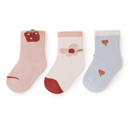 Baby Unisex Breathable Comfy Cartoon Socks Set-4