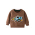 Baby Boy Excavator Pattern Long Sleeve Quality Fashion Hoodie-0