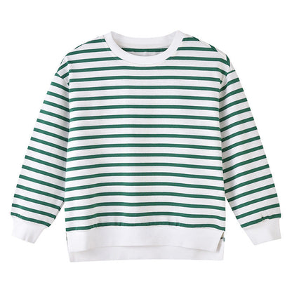 Baby 1pcs Striped Pattern Long Sleeve Pullover Hoodies-3