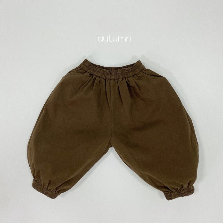 Baby Solid Color Basic Style Loose Comfy And Unisex Pants-7