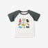 Unisex Kids’ Cartoon Print T-Shirt In European And American Style For Summer-0