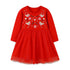 Children’s Dress With Cute Embroidery, European-American Style Mesh Princess Dress-0