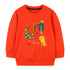 Baby Boy Dinosaur Embroidered Pattern O-Neck Pullover Hoodie-0