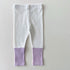 Baby Girl Candy Color Patchwork Design Tight Bottom Pants In Spring & Autumn Outfit Wearing-4