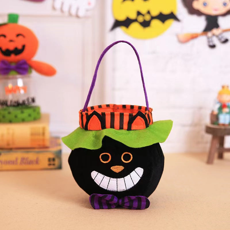 Halloween Witch Pumpkin Tote Bag Children’s Festival Candy Bag Decorative Props-4