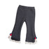 Baby Girl Solid Color Mesh Patched Design Fleece Thickened Pants-0