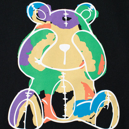 Baby Boy Cartoon Bear Graphic Cool Style Quality Tee-4