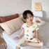 Summer Baby Kids Girls Flowers Pattern Short Sleeves T-Shirt And Shorts Casual Home Clothing Set-3