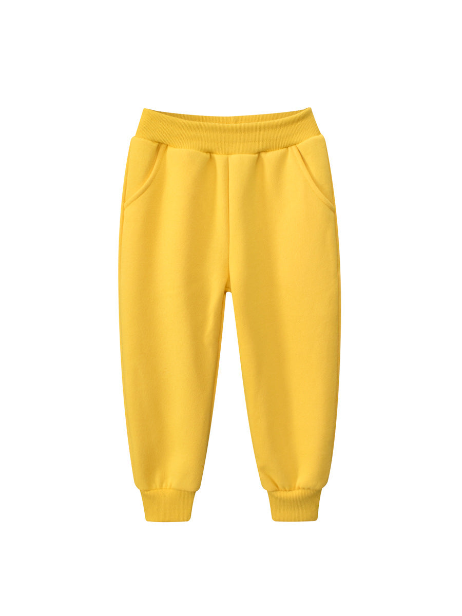 European And American Children’s Spring Boys’ Solid Color Pants – Casual Kids Trousers-4