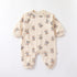 Cartoon Bear Pattern Cute Comfy Romper & Onesies-4