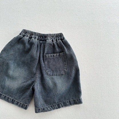 New Summer Style Unisex Street Fashion Cool And Casual Distressed Denim Shorts With A Soft And Thin Fabric-3