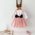 Spring Baby Kids Girls Plain Long Sleeves Base Sweatshirt And Suspender Skirt Clothing Set-3