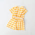 Baby 1pcs Plaid & Heart Pattern Tee Combo Shorts Simply Style Sets-4