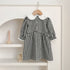 New Spring/Autumn Baby Black Plaid Onesies And Dress For Girls With Long Sleeves – Family Sister Matching Set-5