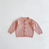 Baby Girl 1pcs Crochet Knitting Graphic Contrast Onesies & Floral Embroidered Cardigan Sets-4