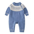 Baby Boy Geometric Pattern Comfy Knitted Romper-4