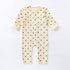 Spring Northern European Style Dots Print Crew Neck Comfy Onesies/Romper-5