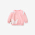 Baby Girl Cartoon Patched Pattern Solid Color Cute Hoodie-0