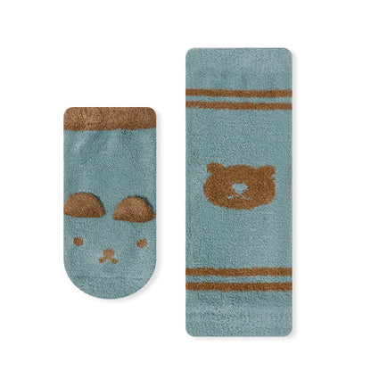 Baby Cartoon Animal Print Pattern Non-Slip Warm Long Socks-5