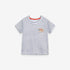 Baby Kids Girls Striped Hedgehog Logo Short Sleeves T-Shirt-0