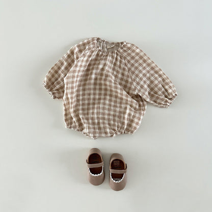 Heart &amp; Plaid Graphic New Arrive Onesies-5