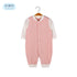 Baby Solid Color Pit Strip Fabric Single Breasted Design Cotton Jumpsuit Pajamas-5