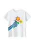 Flowers Cartoon Print Girls’ T-Shirt In European And American Style For Summer-0
