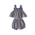 Summer Baby Kids Girls Plaid Strap Dress And Shorts 2-Piece Clothing Set-0